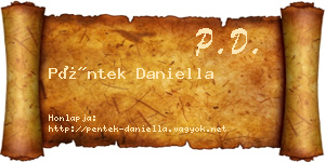 Péntek Daniella névjegykártya