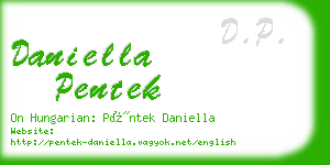 daniella pentek business card